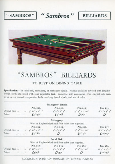 SAMs Bros catalogue 1935