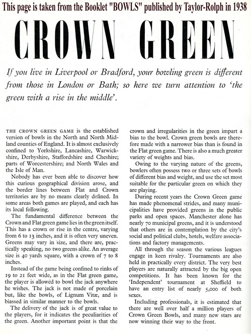 Crown Green 1938